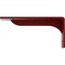 Ekena Millwork Embrey Steel Bracket, Hammered Bright Red 2"W x 10"D x 4 3/4"H BKTM02X10X04EBHRE - alternate 2